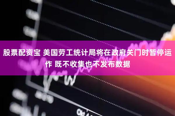 股票配资宝 美国劳工统计局将在政府关门时暂停运作 既不收集也不发布数据