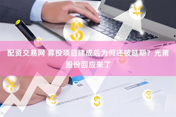 配资交易网 募投项目建成后为何还被延期?光莆股份回应来了